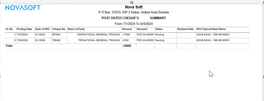 Business Central PDC Management 6