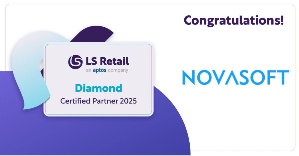 Novasoft Named LS Retail Diamond Partner (2022-2025): 4 Years of Retail & F&B Delivery Excellence